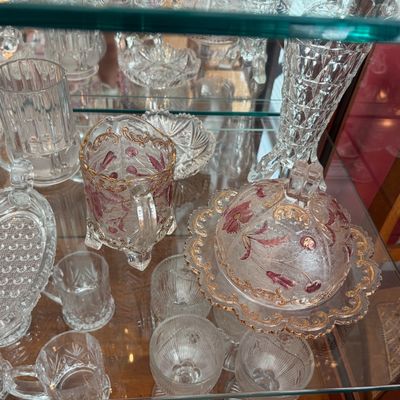 Sale Photo Thumbnail #107: 70 pc Crystal collection (not cabinet)