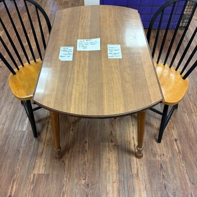 Sale Photo Thumbnail #144: Drop leaf table and chairs