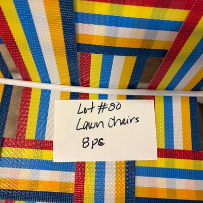 Sale Photo Thumbnail #22: Lawn chairs, total of 6.