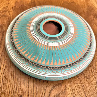 Sale Photo Thumbnail #6: Navajo Artist Susie Charlie signed pottery seed pot