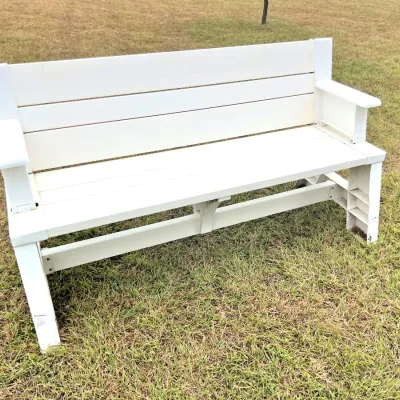 Sale Photo Thumbnail #116: One of two of these benches - can be made into one long bench
