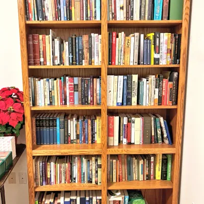 Sale Photo Thumbnail #24: LOTS OF BOOKS - and the bookcase will be for sale also.