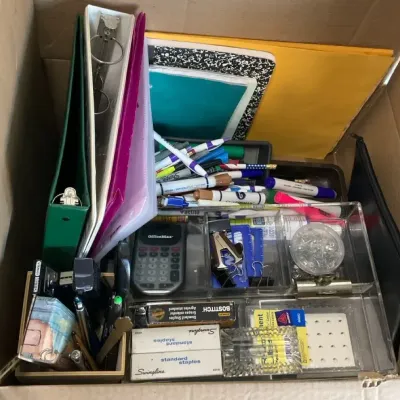 Office & School Supply Assortment with Binders, Organizer & Desk Accessories