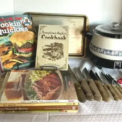 Kitchen Essentials Collection with Cookbooks & Electric Cooker