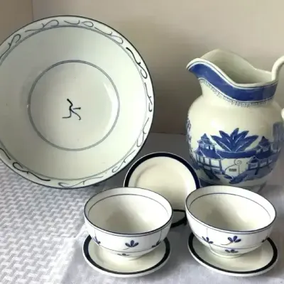 Blue & White Serving Pieces & Asian-Inspired Dinnerware