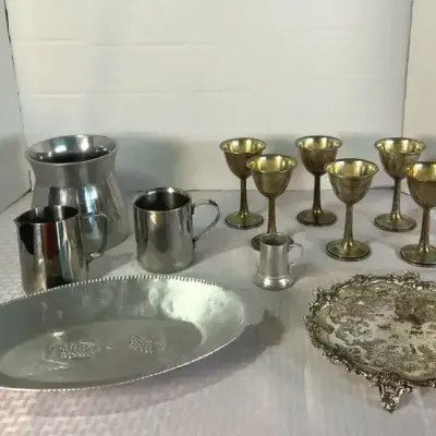 International Sterling Weighted Sterling Goblets & Serving Collection