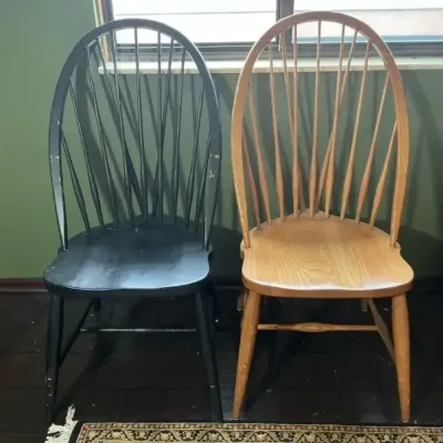 Vintage Windsor-Style Spindle-Back Chairs