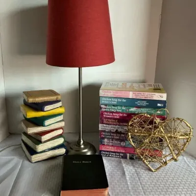 Lamp, Chicken Soup Books & Inspirational Dcor