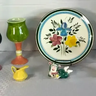 Eclectic Colorful Ceramic & Decorative Collectibles