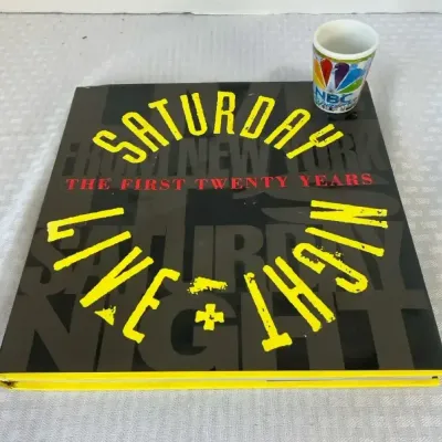 Saturday Night Live Coffee Table Book & NBC Shot Glass