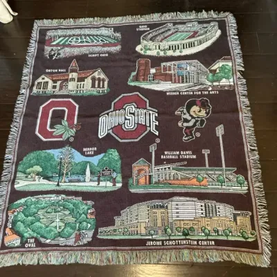 Ohio State Landmark Throw Blanket
