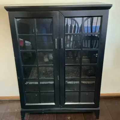 Glass Door Storage Cabinet