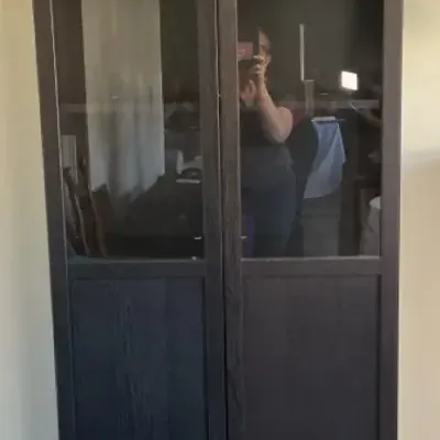 Tall Glass Door Display Cabinet