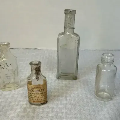Antique Glass Bottle Assortment