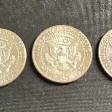 1964 Kennedy Half Dollars – Lot of 3 – 90% Silver