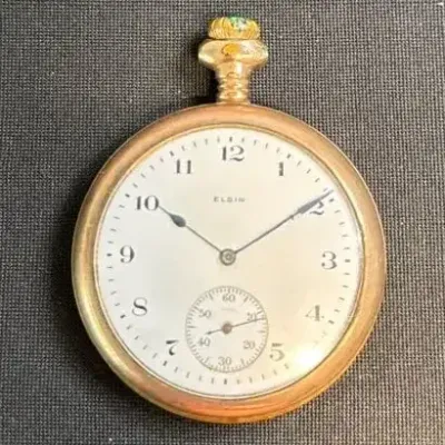 Vintage Elgin Pocket Watch – 10K Gold-Filled Philadelphia Case – 20 Year