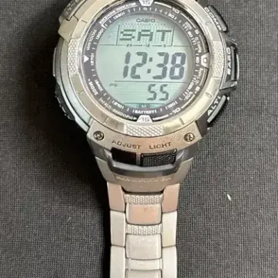 Casio Pro Trek PAW-1100T Tough Solar Wave Ceptor Titanium Watch