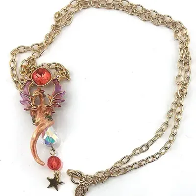 Kirks Folly Dragon Pendant Necklace 