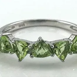 Peridot Sterling Silver Ring 