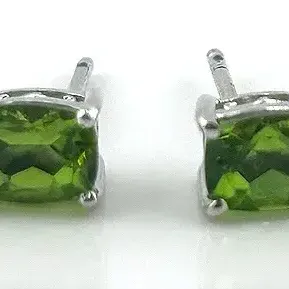 Peridot Sterling Silver Earrings 