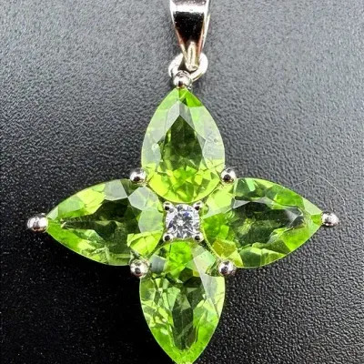 Peridot Sterling Silver Pendant 