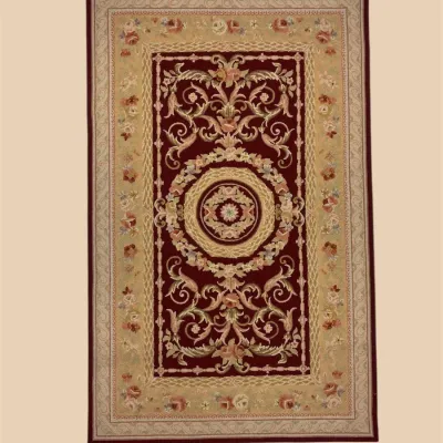Blue, ivory, and gold traditional rug featuring an elegant central medallion, detailed floral pattern, and ornate decorative border.