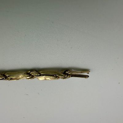 14K Yellow Gold Fancy Link Bracelet (See Description)