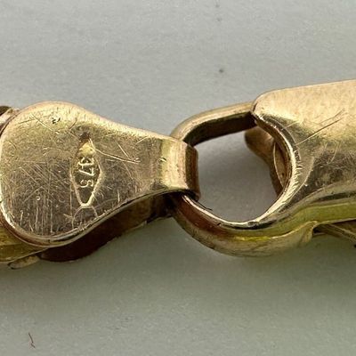 UnoAErre 9K Italian Gold Link Bracelet