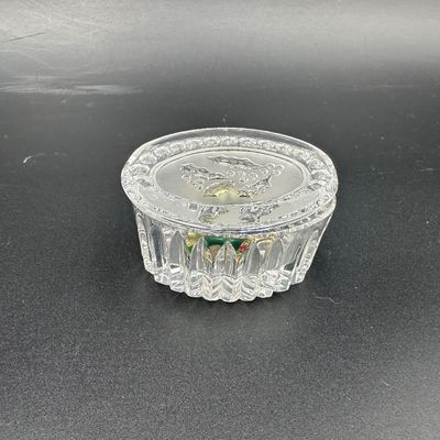 Waterford Crystal Jewels Christmas Holiday Oval Box with Ornament