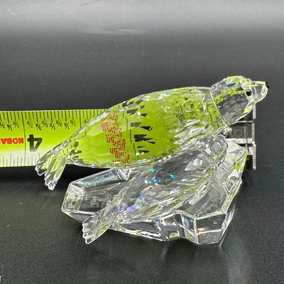 Swarovski Crystal Mother & Baby Seals Figurine