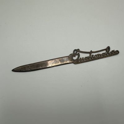 Vintage Guatemala 900 Silver Letter Opener