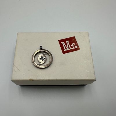 Mignon Faget Sterling Silver Fleur-de-Lis Pendant with Box