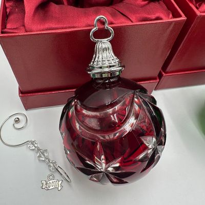 Waterford Crystal 2006 & 2007 Cased Ball Ornament