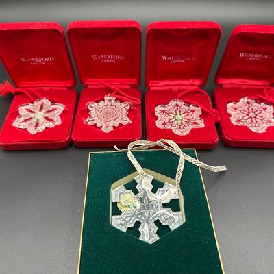 Waterford Crystal Snow Crystal Collection Ornaments 1995–1998