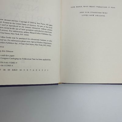 Signed First Edition – Tom Piazza Why New Orleans Matters 2005
