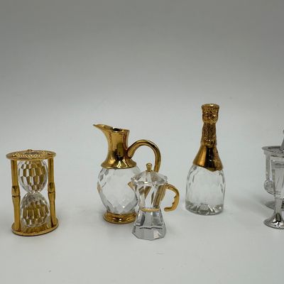 Swarovski Crystal Memories Miniature Barware Collection