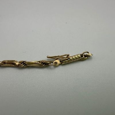 14K Yellow Gold Fancy Link Bracelet (See Description)