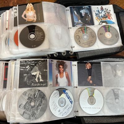Huge CD Collection – 4 Large Binders – Hundreds of Country, Pop & Rock Albums