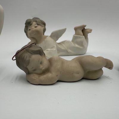 Lladró Porcelain Nativity Figurine Lot – Holy Family & Angels