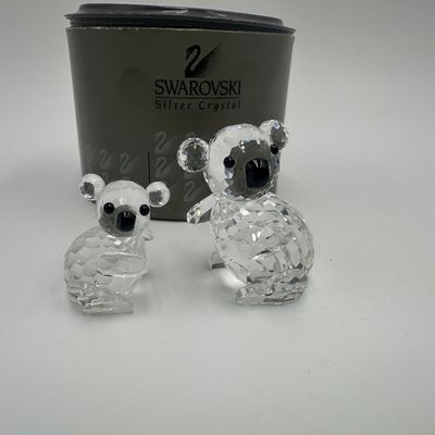 Pair of Swarovski Crystal Koala Figurines
