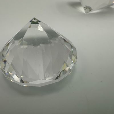 Pair of Swarovski Faceted Crystal Gem