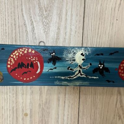 New Orleans Gris-Gris Hand-Painted Folk Art Wooden Sign