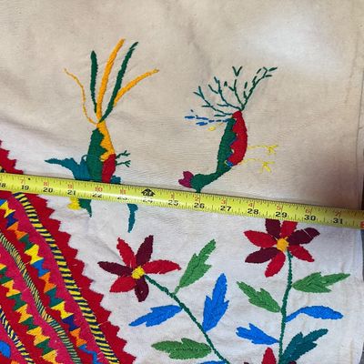 Pair of Guatemalan Maya Handwoven Huipils – Embroidered & Brocaded