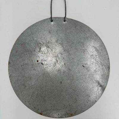 Hand-Painted Toleware Metal Wall Plaque