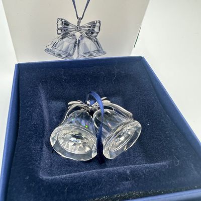 Swarovski Crystal Double Bells Christmas Ornament – Boxed