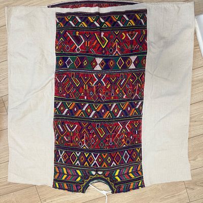 Pair of Guatemalan Maya Handwoven Huipils – Embroidered & Brocaded