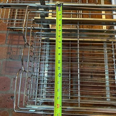 Pair of Pull-Out Wire Cabinet Organizer Drawers