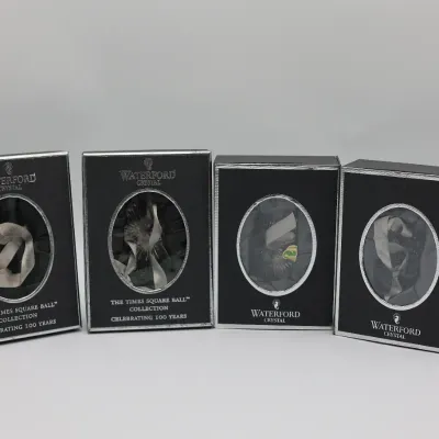 Waterford Crystal Times Square Christmas Disc Ornaments