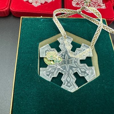 Waterford Crystal Snow Crystal Collection Ornaments 1995–1998