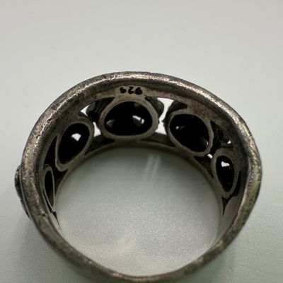 925 Sterling Silver Cross Band Ring